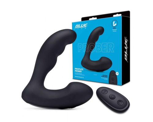 Черный массажер простаты Prober с двойной вибрацией