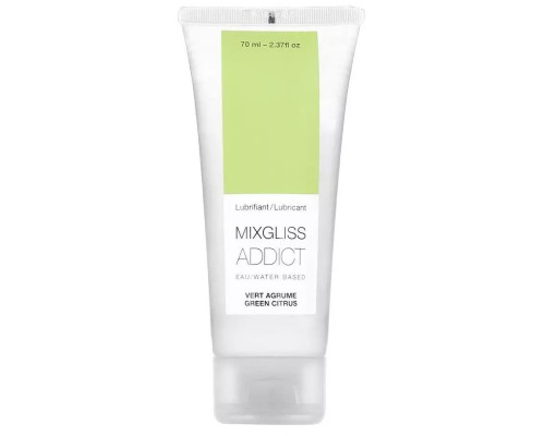 Смазка на водной основе Mixgliss Addict с ароматом цитруса - 70 мл.