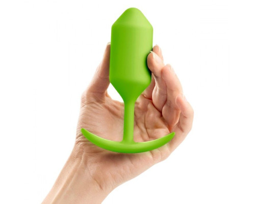 Лаймовая пробка для ношения B-vibe Snug Plug 3 - 12,7 см.