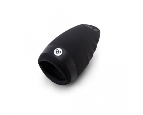 Черный вибромастурбатор для мужчин с подогревом