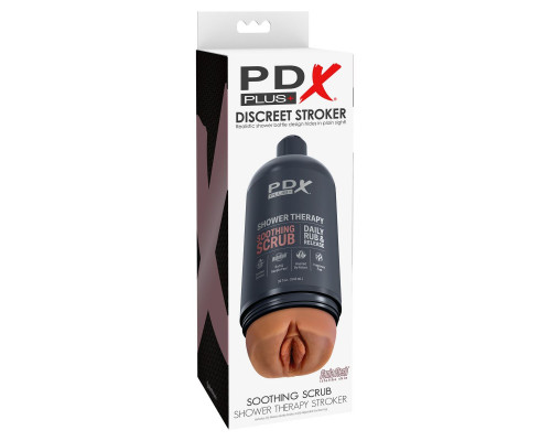 Мастурбатор-вагина цвета карамели Shower Therapy Soothing Scrub