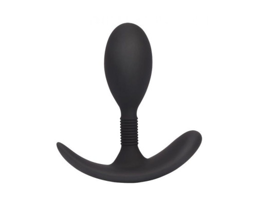 Черная анальная втулка Anal Play Plug S - 8,6 см.