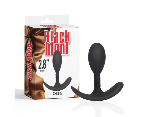 Черная анальная втулка Anal Play Plug S - 8,6 см.