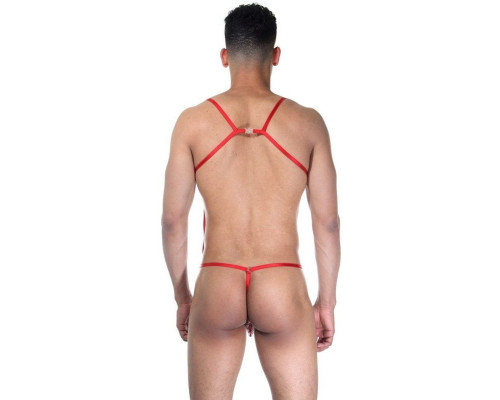 Сексуальное красное мужское боди