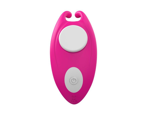 Ярко-розовый клиторальный вибромассажер для ношения в трусиках