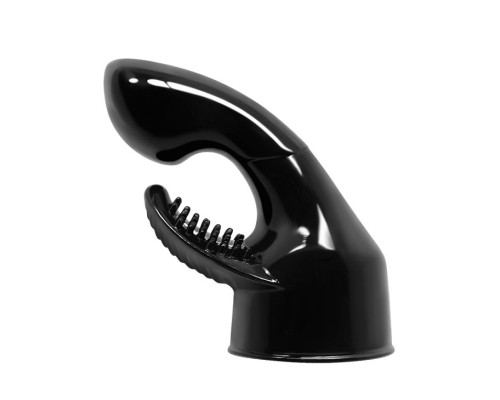 Черная насадка для wand-вибратора - 10,5 см.