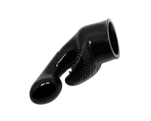 Черная насадка для wand-вибратора - 10,5 см.