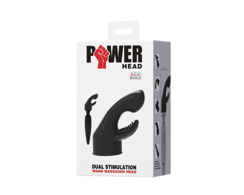 Черная насадка для wand-вибратора - 10,5 см.