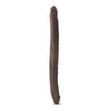 Коричневый двусторонний фаллоимитатор Chocolate 16-Inch Long Dildo - 41,5 см.