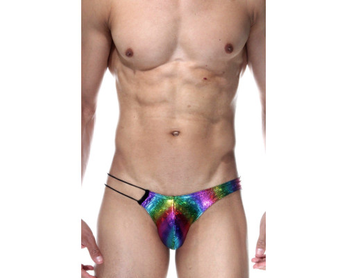 Радужные трусы-слипы с нитяным бочком