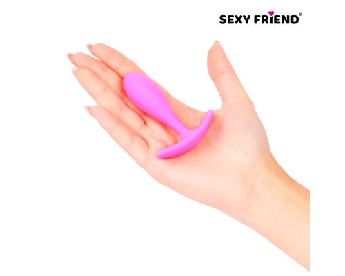 Ярко-розовая анальная втулка - 7,4 см.