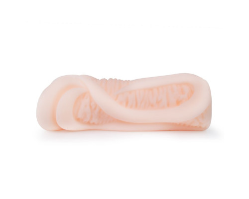 Эластичный мастурбатор-вагина телесного цвета