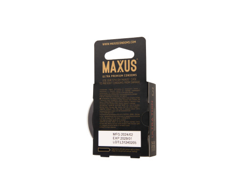 Ультратонкие презервативы MAXUS AIR Ultra Thin - 3 шт.
