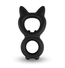 Черное двойное эрекционное кольцо Rooster Kalf