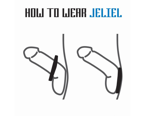 Черное эрекционное кольцо с крыльями Rooster Jeliel Angel