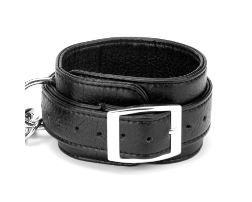 Две пары черных фиксаторов для рук и ног на металлической распорке Spreader Bar