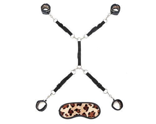 Леопардовая фиксация на матрас для рук и ног Classic Bedspreader