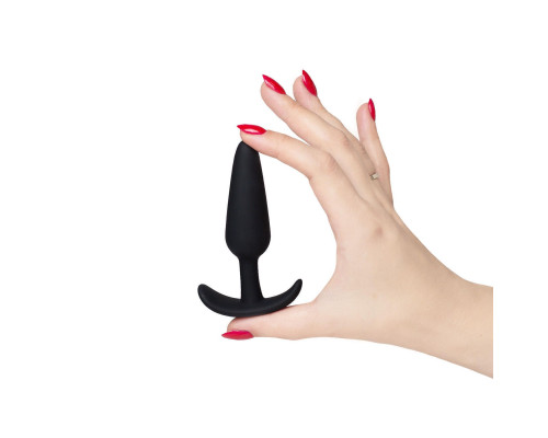 Черная анальная пробка для ношения Little Secret - 10 см.