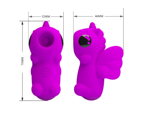 Лиловый стимулятор клитора Magic Unicorn