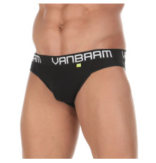 Черные хлопковые трусы-джоки без рисунка