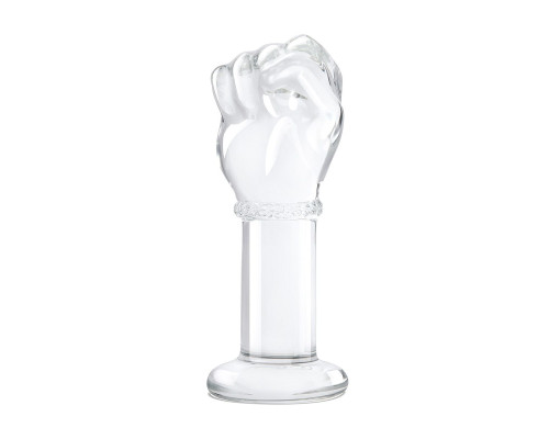 Стеклянный плаг в форме сжатой в кулак руки 5’’ Glass Fist Butt Plug - 13 см.