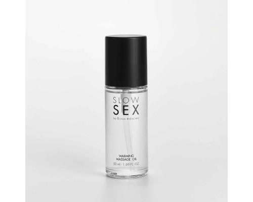 Съедобное cогревающее массажное масло Slow Sex - 50 мл.