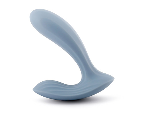 Голубой интерактивный вибромассажер Erica