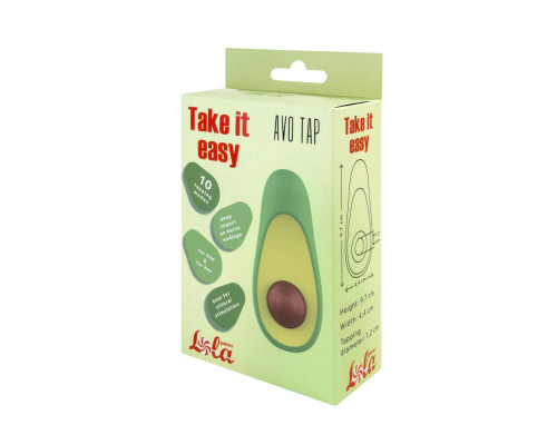 Клиторальный стимулятор в форме авокадо Avo Tap с постукивающим эффектом