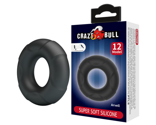 Черное эрекционное кольцо Arvell