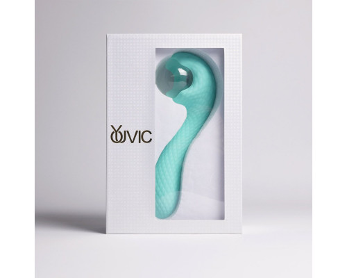 Бирюзовый вибромассажёр с деликатными токами