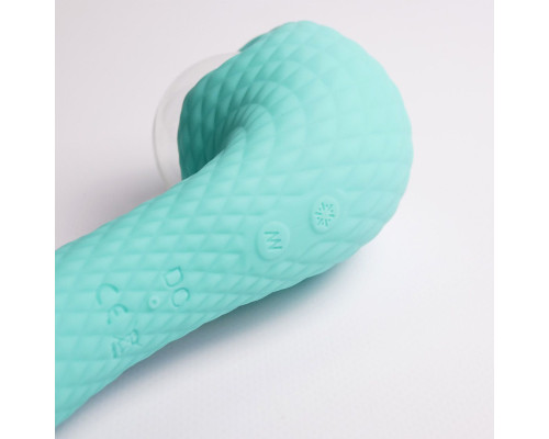 Бирюзовый вибромассажёр с деликатными токами