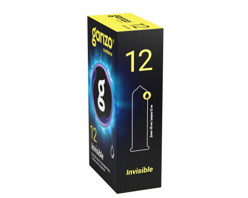 Супертонкие презервативы Ganzo Invisible - 12 шт.