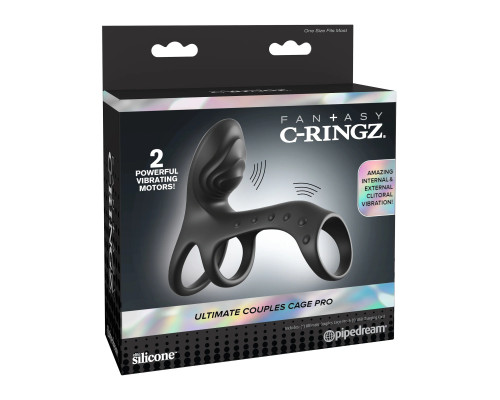 Черная насадка на пенис Ultimate Couples Cage Pro