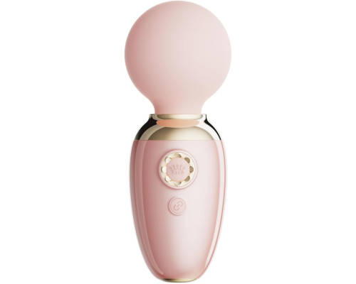 Нежно-розовый мини-вибратор с функцией нагрева Ava