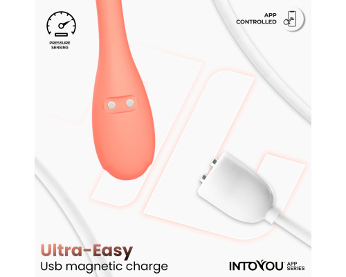 Оранжевые интерактивные вагинальные виброшарики Kyra