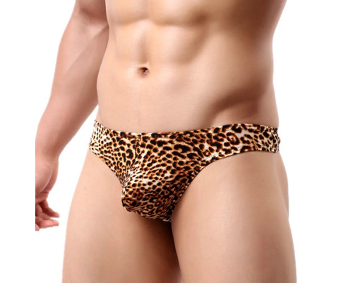 Леопардовые трусы-тонги