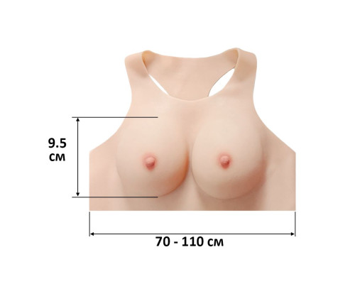 Протез молочных желез в форме борцовки (3 размер)