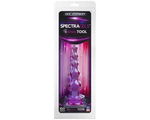 Фиолетовая анальная ёлочка SpectraGels Purple Anal Tool - 17,5 см.