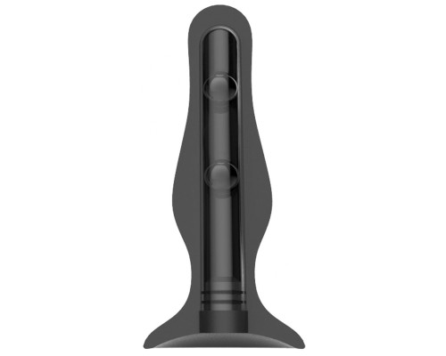 Черная анальная пробка Self Penetrating Butt Plug № 67 - 12,7 см.