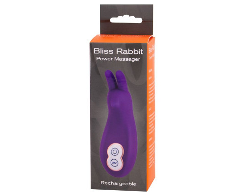 Фиолетовый клиторальный вибростимулятор BLISS RABBIT POWER MASSAGER