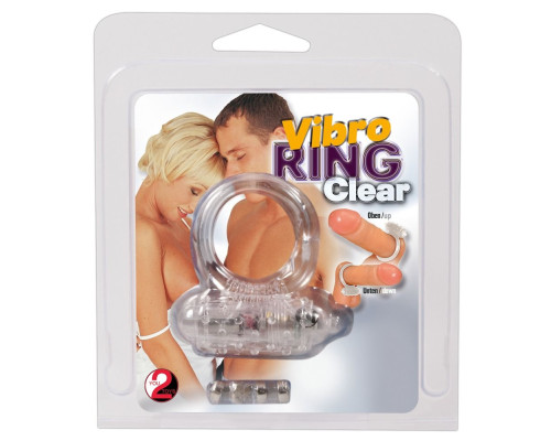 Прозрачное эрекционное виброкольцо Vibro Ring Clear