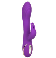 Фиолетовый вибратор-кролик с нагревом Jack Rabbit Signature Heated Silicone Rotating - 21,5 см.