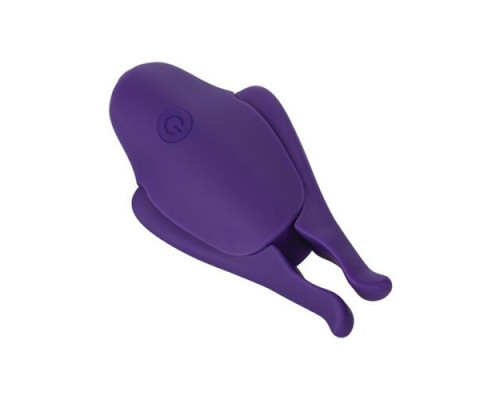 Фиолетовые виброзажимы для сосков Nipple Play Rechargeable Nipplettes