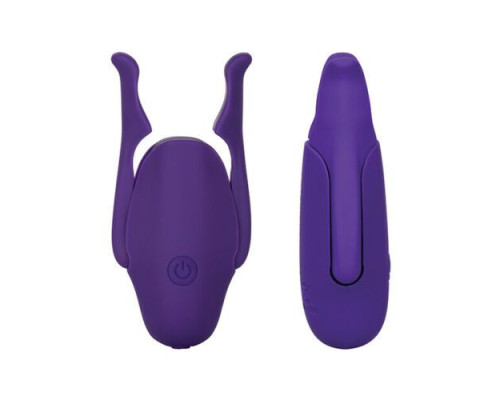 Фиолетовые виброзажимы для сосков Nipple Play Rechargeable Nipplettes