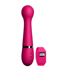 Розовый вибромассажер Kegel Wand - 18,5 см.