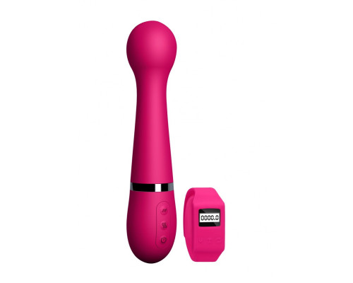 Розовый вибромассажер Kegel Wand - 18,5 см.