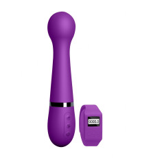 Фиолетовый вибромассажер Kegel Wand - 18,5 см.