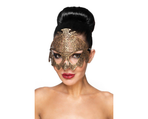 Золотистая карнавальная маска  Нави