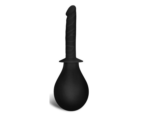 Черный анальный душ Bondage Fetish Deluxe Douche с наконечником-пенисом