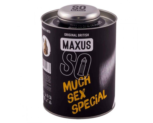 Текстурированные презервативы в кейсе MAXUS So Much Sex - 100 шт.